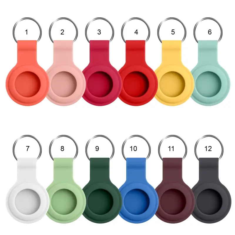 Чехол Airtag силиконовый однотонные матовые в ассортименте