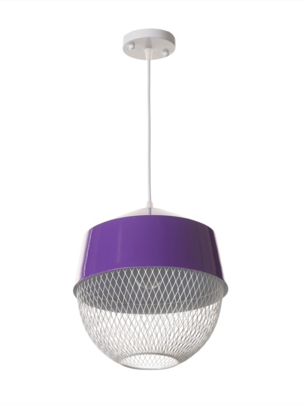Светильник Lea 1х40Вт Е27 темно-фиолетовый  26х26х32см