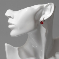 Серьги со стразами &laquo;Конфетти&raquo; каникулы круг, цвет МИКС в серебре