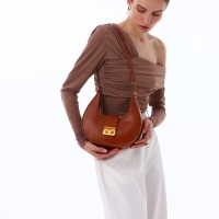 Сумка женская TEXTURA, маленький размер, цвет коричневый