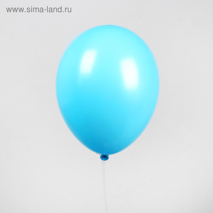 Шар латексный 12", пастель, набор 100 шт., цвет голубой