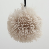 Лежанка с когтеточкой "Пижон", овальная, 55 х 36 х 47см, пушистый мех, джут, коричневая