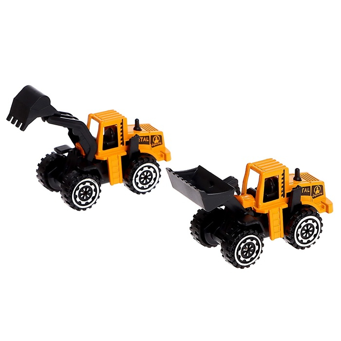 Парковка &laquo;Стройплощадка&raquo;, с 2 металлическими машинами