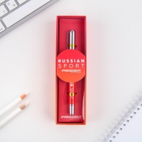 Ручка металл с колпачком &laquo;Russian sport&raquo;, фурнитура серебро, 1.0 мм