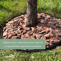 Лента бордюрная, 0.2 &times; 10 м, толщина 1.2 мм, пластиковая, чёрная, Greengo