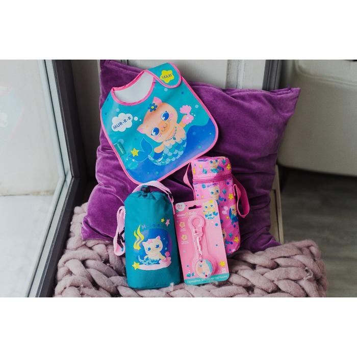 Нагрудник для кормления &laquo;ТРЕНД. Которусалка&raquo; непромокаемый на липучке, с карманом