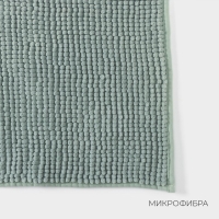 Коврик для дома LaDо́m, букли, плотность 1000 г, 50&times;80 см, цвет мятный