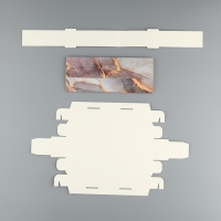 Коробка для конфет, кондитерская упаковка, 5 ячеек, &laquo;Камень&raquo;, 5 х 21 х 3.3 см