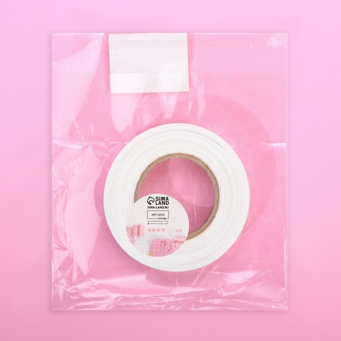 Размерник сатиновый, &laquo;S&raquo;, 1000 шт, 12 мм, 30 м, цвет белый