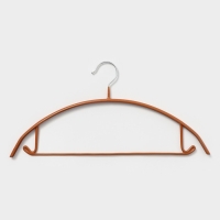 Плечики - вешалки для одежды Доляна, 42&times;20 см, 4 шт, антискользящее покрытие, цвет бронзовый