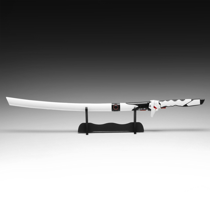 Сувенирное оружие "Катана Гэндзи" 104 см, клинок 68 см, на подставке, белая