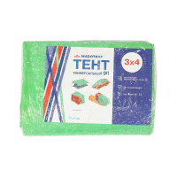 Тент защитный, 4 &times; 3 м, плотность 90 г/м&sup2;, УФ, люверсы шаг 1 м, МИКС