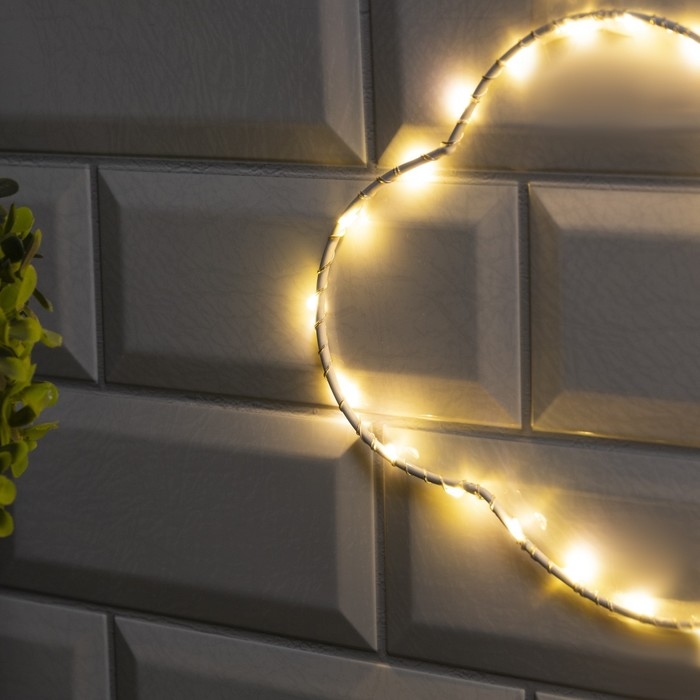 Светодиодная фигура &laquo;Облако&raquo; 29.5 &times; 18 см, металл, батарейки ААх2 (не в комплекте), свечение тёплое белое