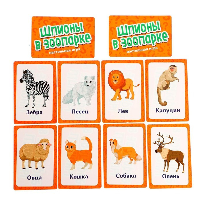 Настольная игра &laquo;Шпионы в зоопарке&raquo;, 2-4 игрока, 5+