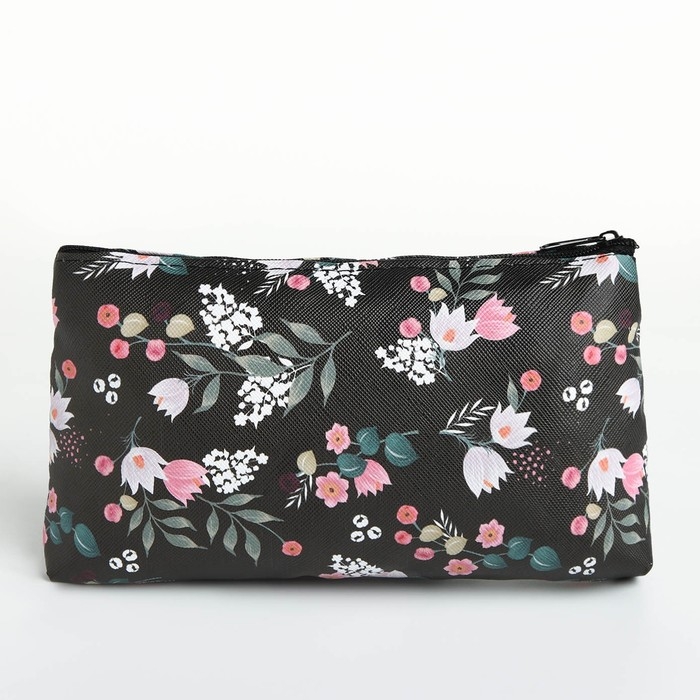 Косметичка на молнии, цвет чёрный/разноцветный