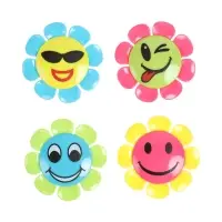 Набор точилок, 4 штуки с контейнером &laquo;Ромашка-смайл&raquo;, МИКС