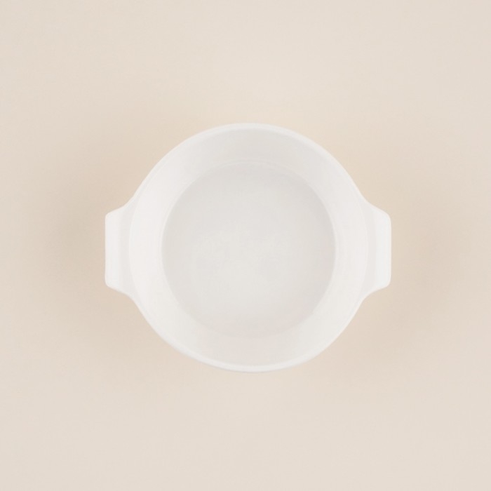 Форма для выпечки из жаропрочной керамики SL Home &laquo;Санторини&raquo;, 250 мл, 13,6&times;12&times;4,5 см, цвет белый