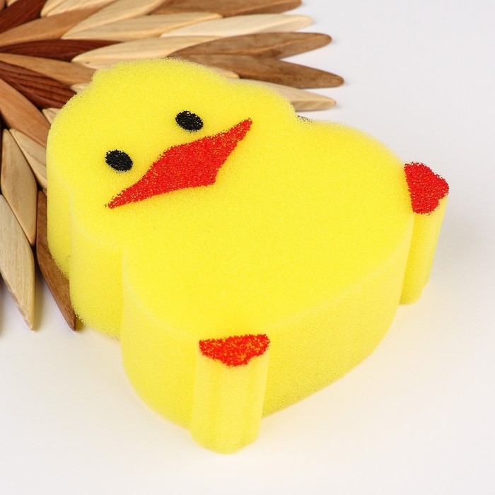 Детская губка для купания &laquo;Цыпленок&raquo;, поролон