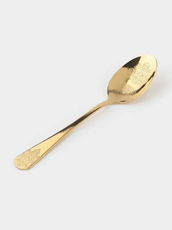 Набор ложек столовых 6 шт "Эмили" 20,5 см, цвет золото