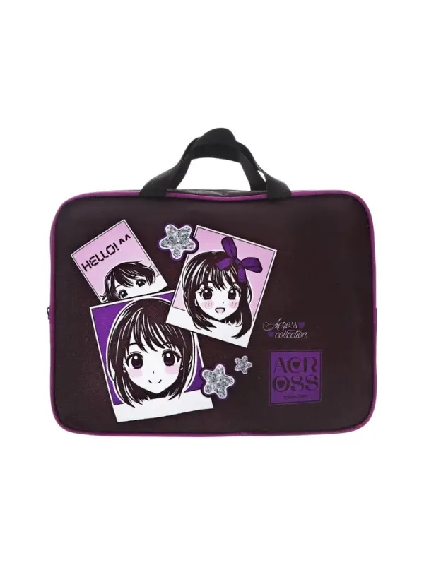 Рюкзак школьный эргоном.спинка Across 194 37*28*12 дев + пен, меш, папка 25-369-7