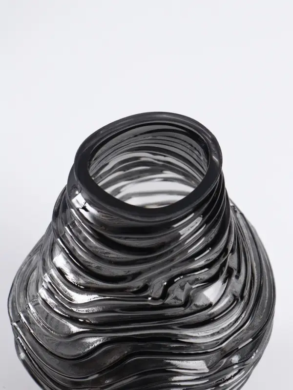 Ваза &laquo;Модесто&raquo;, 19&times;12 см, стекло, чёрная
