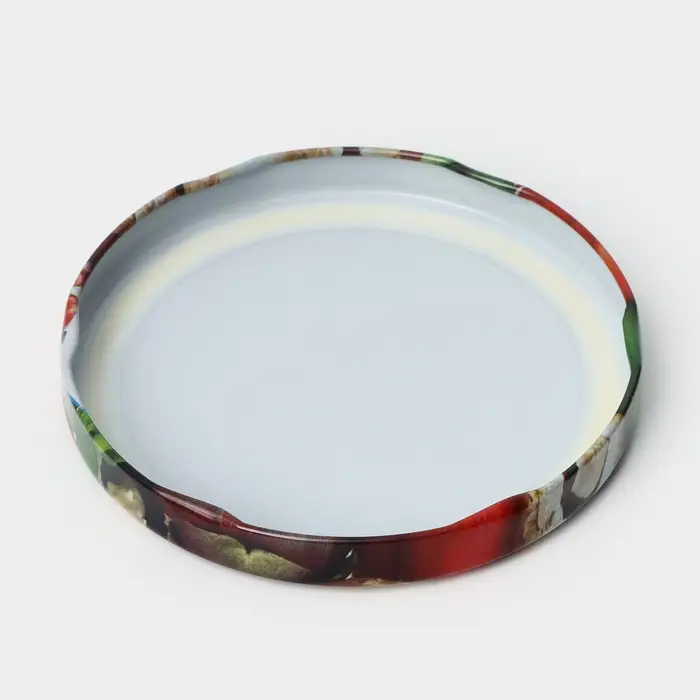 Крышка для консервирования Komfi &laquo;Калейдоскоп&raquo;, ТО-100, жесть, винтовая, лак, литография, фасовка 15 шт., разноцветная