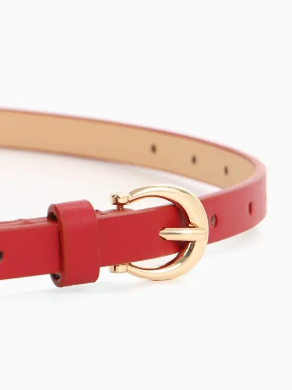 Ремень жен 02-01-01-01, Март2502, 1,3*0,3*110 см, без винта, пряж золото, 1 прокол,