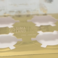 Коробка для капкейка &laquo;Верь в мечту&raquo;, золото, 16 х 16 х 11.5 см, Новый год