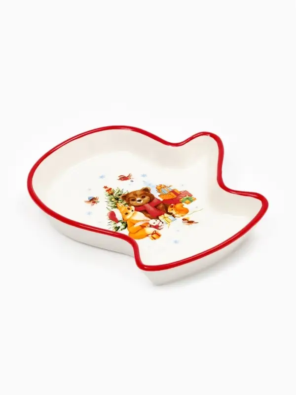 Блюдо керамическое &laquo;Волшебного года&raquo;, 20&times;17.5&times;3 см, ручная работа