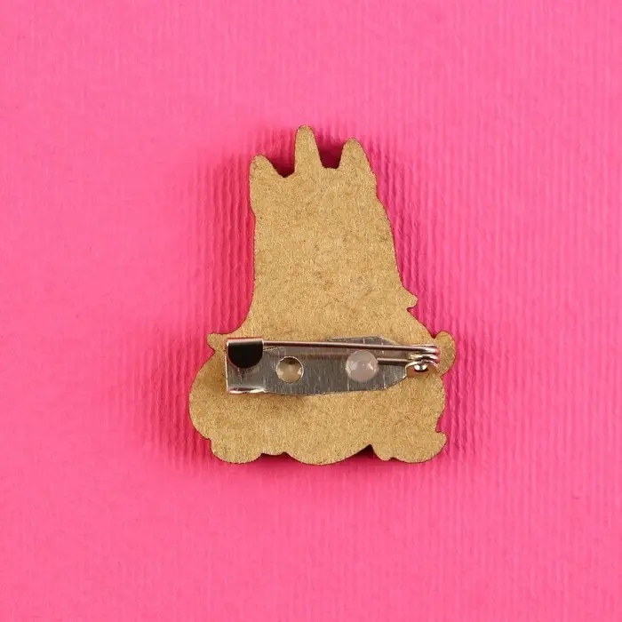 Значок деревянный &laquo;Девочка единорог&raquo;, аниме, 2,6 х 3,3 см