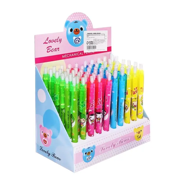 Карандаш автоматический 0.5 мм, корпус с рисунком, МИКС