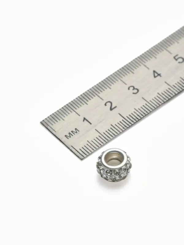 Шарм бусина &laquo;Шамбала&raquo; монпансье, для творчества, белые