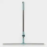 Водосгон для пола, силиконовый поворотный сгон 60 см, черенок нерж. сталь 58-97 см