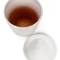 Горшок цветочный с поддоном 4,75 л, d22/h20 см белый керамика, "Венера" (М)