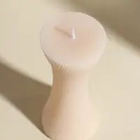 Свеча интерьерная "Талия" нежно-розовая 5,8х5,8х13,2 см