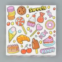 Коробка для печенья, &laquo;Сладкоежка&raquo;, 15&times;15&times;3 см