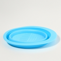 Ванночка - коврик для очистки кистей, 15 &times; 11 см, цвет МИКС