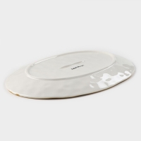 Блюдо фарфоровое Доляна Organic Gold, 30&times;21&times;2,5 см, цвет белый