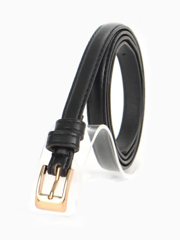 Ремень жен 02-01-01-01, Март2501, 1,3*0,3*110 см, без винта, пряж золото, 1 прокол,