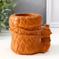 Сувенир карандашница &laquo;Ёжик с корзиной&raquo;, 9&times;8&times;12 см, красная глина