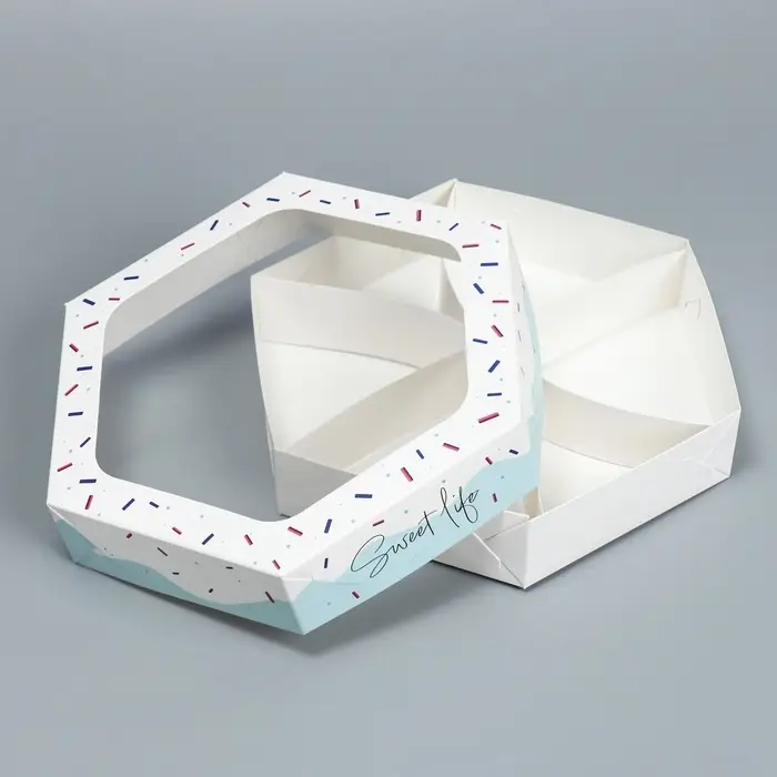 Коробка кондитерская, упаковка, Sweet life, 23 х 20 х 4 см