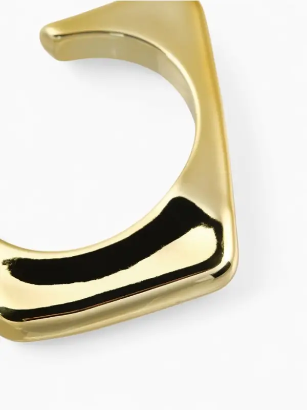 Браслет манжета &laquo;Уголки&raquo;, цвет золото