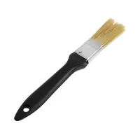 Кисть плоская ЛОМ, натуральная щетина, пластиковая рукоятка, 1", 25 мм