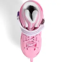 Коньки детские раздвижные BlackAqua, р. 26-29, для фитнеса, розовые