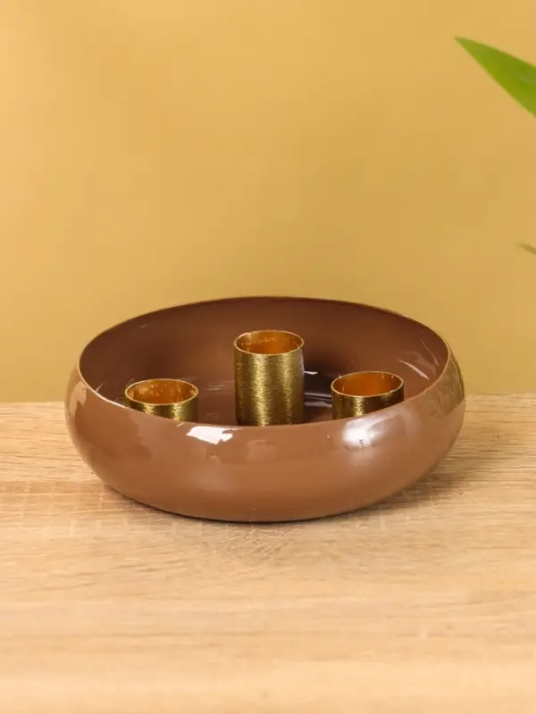 Подсвечник на 3 свечи на магнитах &laquo;Бисквит&raquo;, 13&times;13&times;4 см