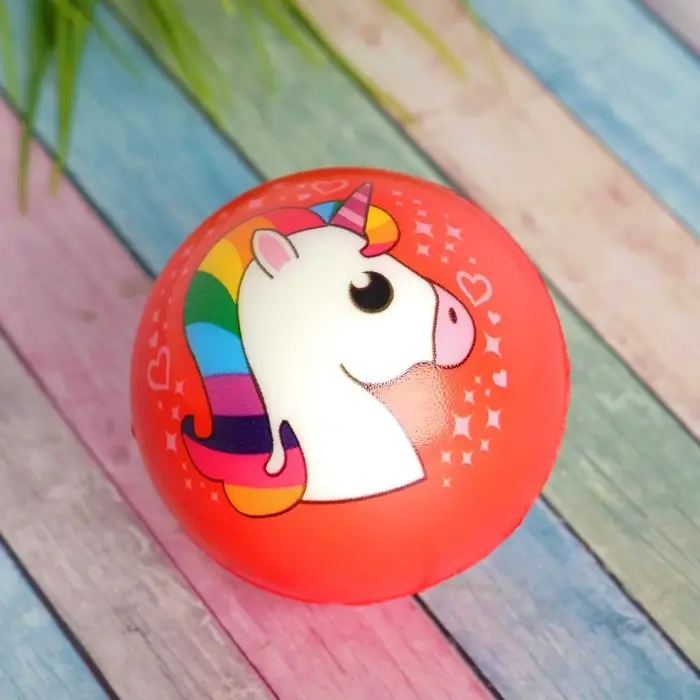 Мяч детский мягкий &laquo;Единорог&raquo;, 6.3 см, МИКС