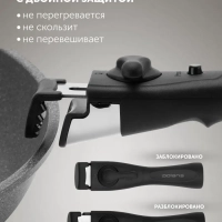 Набор посуды со съемной ручкой 24 и 26 см EasyKeep 3D