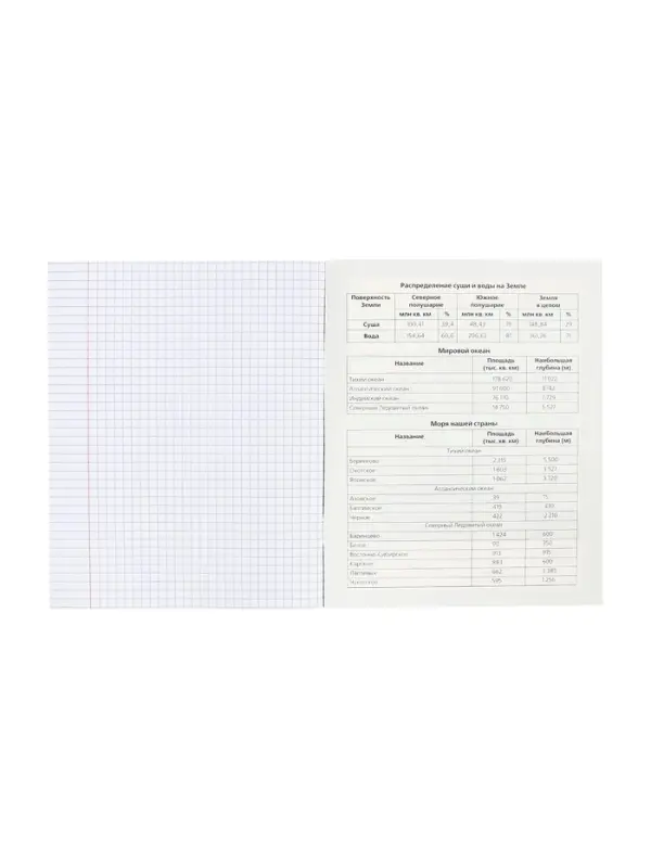 Тетрадь 48 листов в клетку &laquo;Гармония&raquo; ГЕОГРАФИЯ, обложка мелованный картон, выборочный лак, с интерактивным справочником, блок офсет