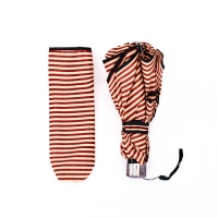 Зонт механический &laquo;Полосы&raquo;, эпонж, 4 сложения, 8 спиц, R = 50/57 см, D = 114 см, цвет МИКС