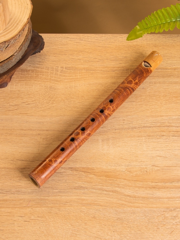 Сувенирный музыкальный инструмент "Флейта" бамбук, цв. коричневый, 30х2х2 см